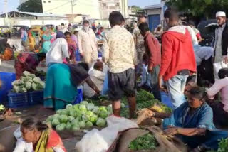 buying vegetables