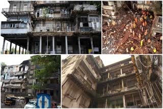 mumbai old building issue  mumbai bhanushai building news  people face problem old buildings  old buildings in mumbai  मुंबईतील अतिधोकादायक इमारती  धोकादायक इमारतीतील समस्या मुंबई  मुंबई धोकादायक इमारती न्यूज  म्हाडाच्या धोकादायक इमारती  रहिवासी इमारत न सोडण्यामागचे कारण  रहिवासी इमारत का सोडत नाही