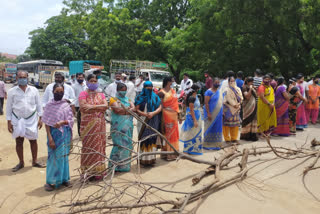 ladies agitation against wine shop