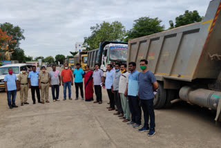 sand illegal mining at prakasham district