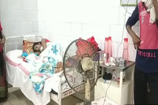 AC closed in the surgical delivery ward of the district hospital in panna