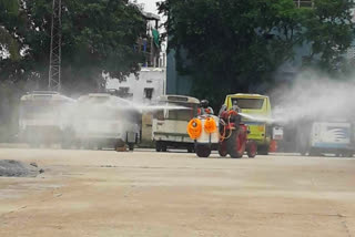 Chemicals Spray in Wanaparthy District