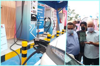 Deputy CM inaugrated electric charging station in east delhi