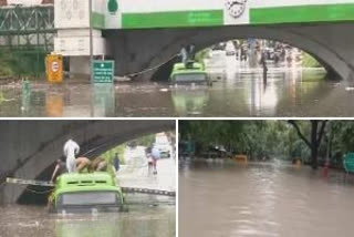 India Meteorological Department  Delhi-NCR weather  Heavy rain in Delhi  Safdarjung Observatory  Waterlogging in Delhi  Heavy rains lash Delhi  Delhi rains  heavy rains in Delhi  heavy rainfall in Delhi  ഡല്‍ഹിയില്‍ കനത്ത മഴ  ഡല്‍ഹി  മഴ  ഗതാഗത കുരുക്ക്  ന്യൂഡല്‍ഹി