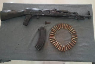 Arms recovered by Baksha police at Bogamati