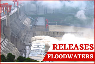 China blasts dam