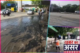 water removed from prahladpur underpass in delhi after heavy rain