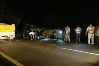 Road accident in Palamu