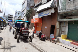 Municipality sprayed sanitizer in the containment area