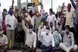 ration dealers protest in kurnool dst