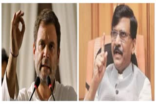 rahul gandhi-sanjay raut