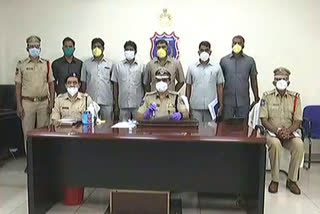 Sand smuggling conspiracy.. Six arrested