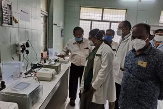 covid test centre in tuni government hospital