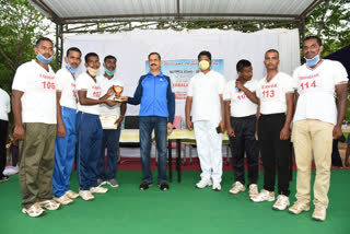 training constables sports at police training center in karimnagar