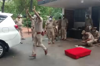 Policeman punished by senior