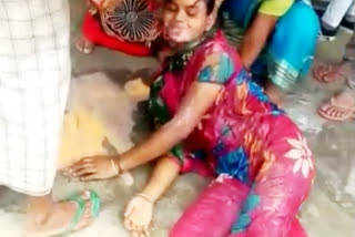 Husband and family try to kill pregnant wife for dowry