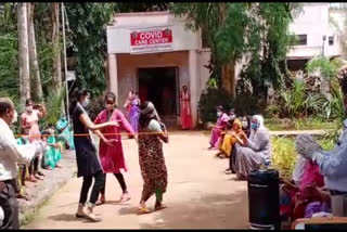 Dance in covid care centre in hubli