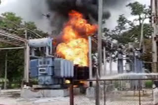 big fire accident in teachers colony substation