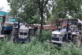 Police action against illegal sand mining