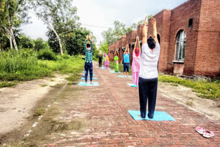 kharkhauda yoga in covid center