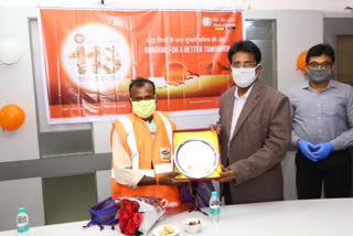 Bank of Baroda felicitated corona warriors