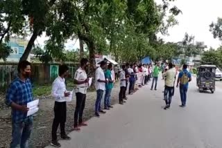 7 ORGANIZATION PROTEST AT UDALGURI, PROTERSTERS DEMAND RELEASE TO AKHIL GOGOI