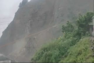 landslide on bhattakufar apple market in shimla