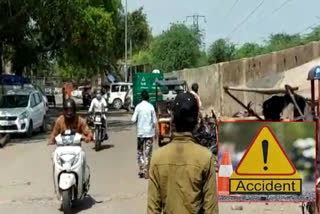 One person died in a road accident in Paschim Vihar