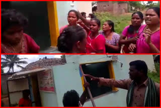 attack on women volunteer in a.s.peta mandal at nellore distict