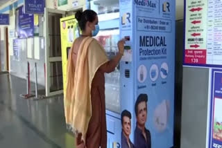 Vending machine at Chandigarh Railway Station provides masks, sanitisers to commuters