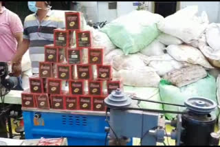 fifty lakhs duplicate tobaco seized in chandrapur