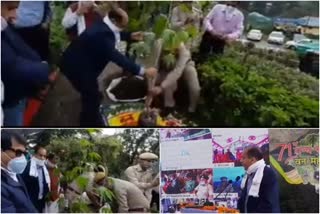 CM Jairam Thakur did plantation in Shimla ON FOREST FESTIVAL
