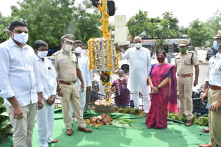 traffic signals inauguration bymla divakar rao in manchiryala