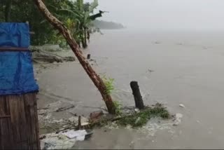 house collapsed due to overflow of Torsa river