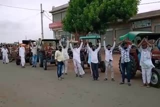 police stopped farmers, Kisan agitation in Jodhpur