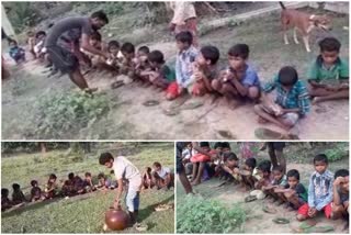 Children served local beverage salapa to ward off coronavirus