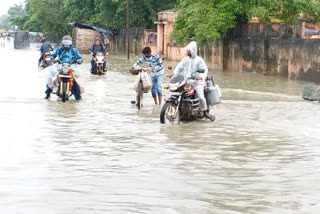 बारिश से डूबा बेतिया