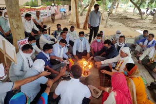 removed pti teacher performed havan yagya in bhiwani