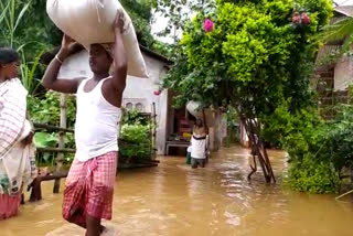 FLOOD AFFECTED PEOPLE IN ASSAM MORIGAON