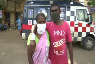 Police thrashes youth and tonsured moustaches for stopping illegal sand transportation in Andhra Pradesh