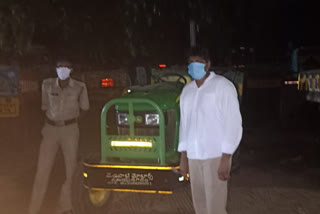 police seized illigal sand tractors in vizaianagaram district