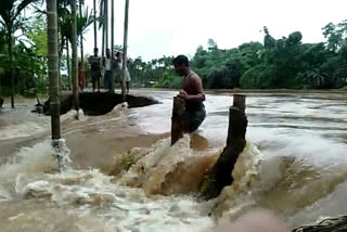 borpani river flood affected in kampur