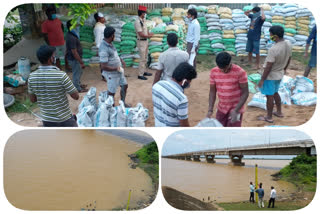 Precautionary measures for flood prevention at balayogi bridge