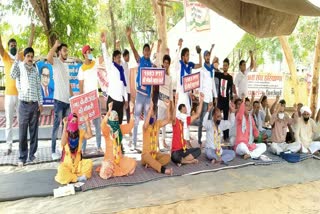 PTI teachers protest in Palwal