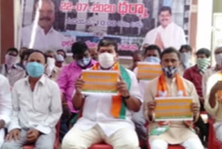 bjp, jnasena protest