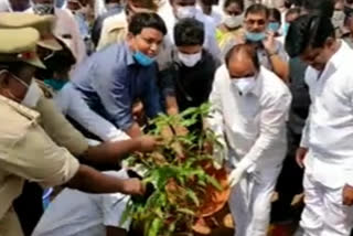 Minister Shankar Narayana planted plants