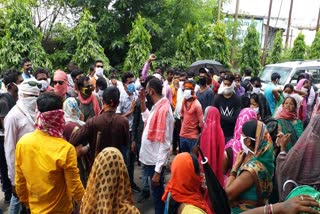 protest of Rehabilitation Villagers