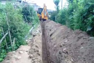 Sewerage line work started after 4 years in Bhota