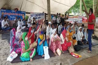 inld support haryana physical teachers strike in bhiwani