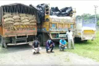 pds rice seize in peddapally and manchiryal